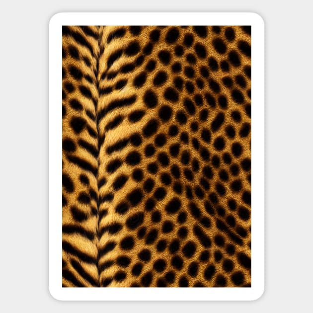 Jaguar Fur - Printed Faux Hide #6 Sticker by Endless-Designs